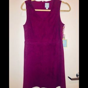 CeCe Mulberry Suede Mini Dress